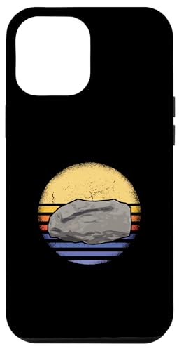 Hülle für iPhone 12 Pro Max Rocksammler, Retro-Stil, zum Sammeln von Steinen bei Sonnenuntergang von Rock Collecting Hobby Present Rock Collecter