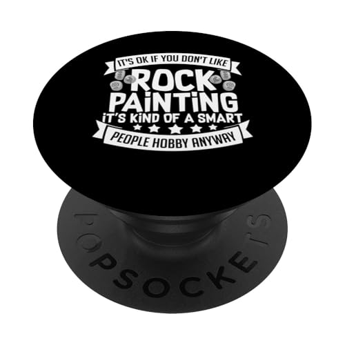 Felsmalerei Lustige Steinmalerei Kunst PopSockets Klebender PopGrip von Rock Painting