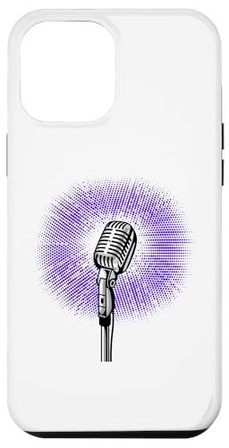 Hülle für iPhone 13 Pro Max Retro Vintage Mikrofon Musik Rock Musiker Jazz Songwriter Geschenk von Rock and Roll Music Vintage Shirt