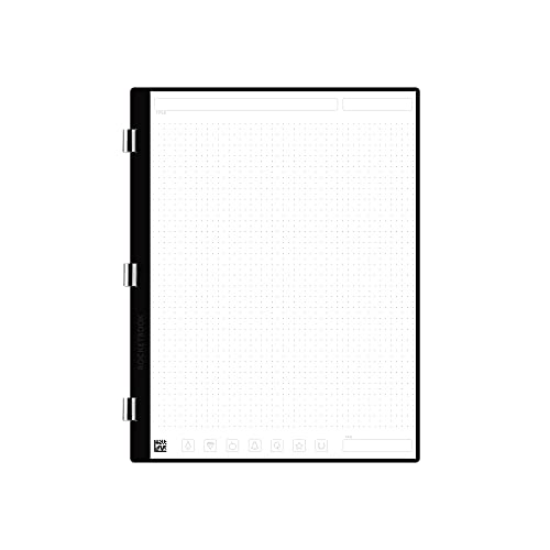 Rocketbook New Pro Dot Grid Page Pack | Scannbare Pro-Seiten für To-Do-Listen und Agenda – Schreiben, Scannen, Löschen, Wiederverwenden | 20 Blatt | Briefgröße: 19,8 x 26,7 cm von Rocketbook