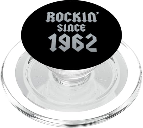 62. Geburtstag Rockin' Since 1962 62-jähriger Geburtstag PopSockets PopGrip für MagSafe von Rockin' Birthday Gifts for Men