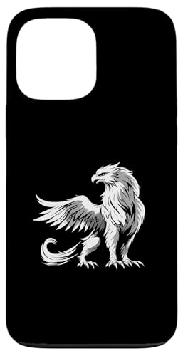 Vintage-Griffin-Silhouette im Retro-Look Hülle für iPhone 13 Pro Max von Rocking Design