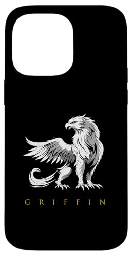 Vintage-Griffin-Silhouette im Retro-Look Hülle für iPhone 14 Pro Max von Rocking Design