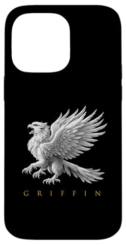 Vintage-Griffin-Silhouette im Retro-Look Hülle für iPhone 14 Pro Max von Rocking Design