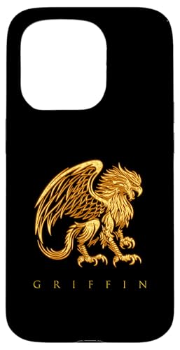 Vintage-Griffin-Silhouette im Retro-Look Hülle für iPhone 15 Pro von Rocking Design