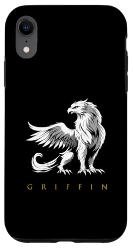 Vintage-Griffin-Silhouette im Retro-Look Hülle für iPhone XR von Rocking Design