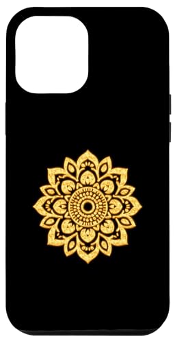 Vintage-Mandala-Muster, Retro-Silhouette Hülle für iPhone 12 Pro Max von Rocking Design