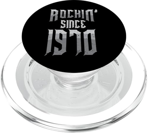 Rockin' Since 1970 Vintage Rock Music Fan 55. Geburtstag PopSockets PopGrip für MagSafe von Rocking Since Vintage Birthday Designs 2025