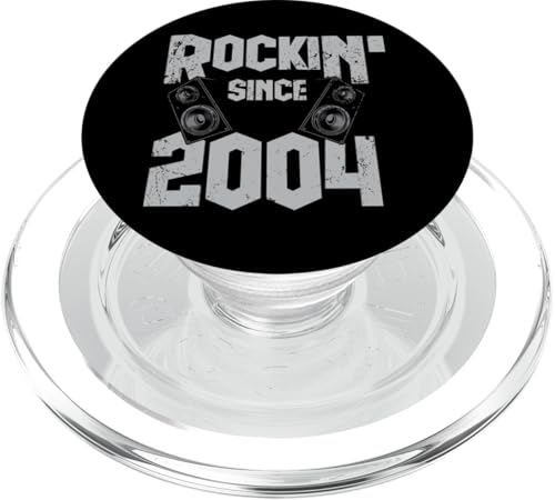 Rockin' seit 2004 Vintage-Rockmusik-Fan 21. Geburtstag PopSockets PopGrip für MagSafe von Rocking Since Vintage Birthday Designs 2025