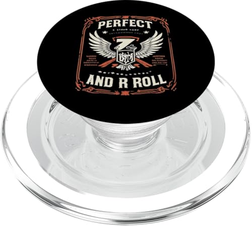 Perfect Rock 7 Vintage-Rock-Grafik, Klassik und Rock 'n' Roll PopSockets PopGrip für MagSafe von Rockstar Games