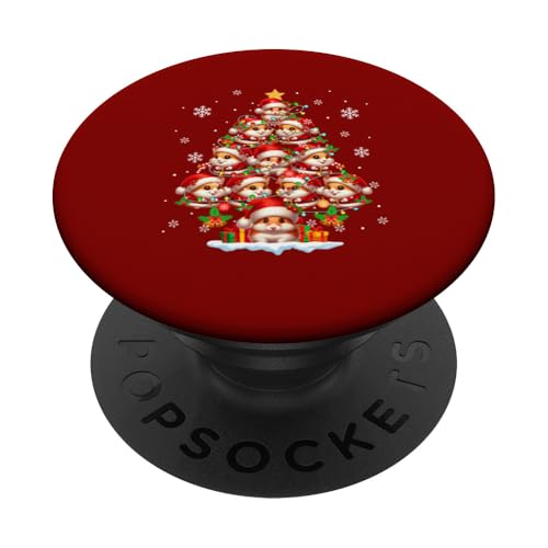 Gruppe Santa Hamster Weihnachtsbaum Nager Nager Liebhaber Team PopSockets Klebender PopGrip von Rodent Christmas Costume