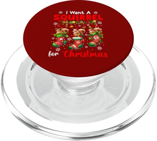 I Want A Squirrel For Christmas Three Santa Rodents In Socks PopSockets PopGrip für MagSafe von Rodent Christmas Costume