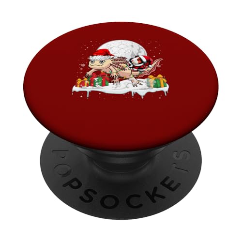 Santa Meerschweinchen reiten Axolotl Weihnachtsbesitzer Kinder Familie PopSockets mit austauschbarem PopGrip von Rodent Christmas Costume