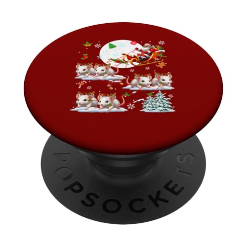 Santa Sonnenbrille Schlitten Rentier Ratten Weihnachten Nager PopSockets mit austauschbarem PopGrip von Rodent Christmas Costume