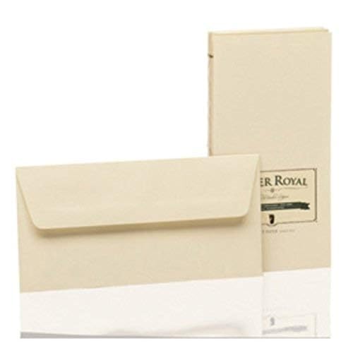 Rössler Papier 2033831008 - Paper Royal - Briefumschlagpack m. Sf., DINlang, 20 Stück, chamois von Rössler Papier