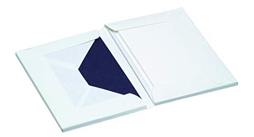 Rössler Papier Paper Royal Kartenmappe - DIN A6/C6, weiß, 8 Karten mit 8 Briefhüllen; Packungsinhalt: 8 Briefhüllen von Rössler Papier