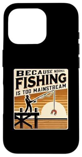 Hülle für iPhone 16 Pro Normal Fishing Is Too Mainstream - Metall Magnet Fischer von Rokconcepts Magnet Schatzsucher Fischer