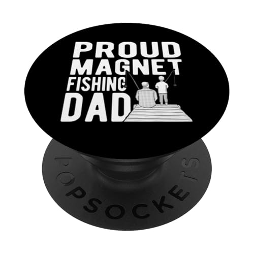 Proud Magnet Fishing Dad - Schatzsuche Metall Magnet Fischer PopSockets Klebender PopGrip von Rokconcepts Magnet Schatzsucher Fischer