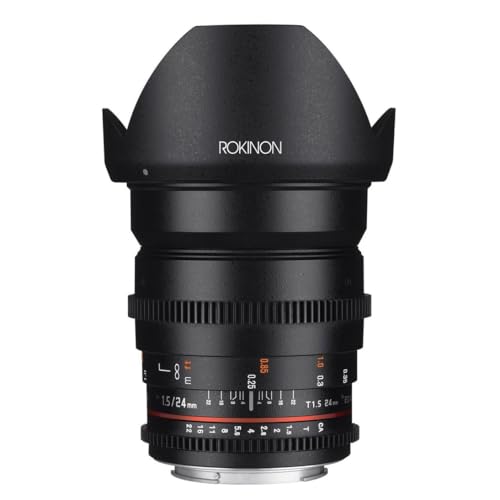 Rokinon Cine DS DS24M-NEX 24mm T1.5 ED AS IF UMC Full Frame Cine Weitwinkelobjektiv für Sony E von Rokinon