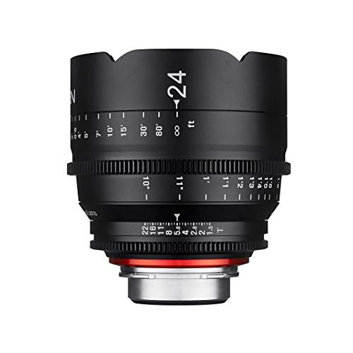 Rokinon Xeen XN24-C 24 mm T1.5 Professional CINE Objektiv für Canon EF, Schwarz von Rokinon