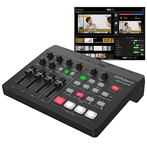 Roland AeroCaster VRC-01 Live-Streaming-System – kabellose Multikamera-Produktionslösung mit Hardware-Steuerung/Audio Interface und voll ausgestatteter iPad App, Black Roland AeroCaster VRC-01 Live-Streaming-System – kabellose Multikamera-Produktionslösung mit Hardware-Steuerung/Audio Interface und voll ausgestatteter iPad App, Black von Roland