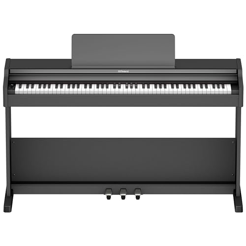 Roland RP107 Digital Piano | Kompaktes und preisgünstiges Heimklavier mit traditioneller aufrechte Gestaltung | Perfekt Für Einsteiger | Onboard Bluetooth & mehr, RP107-BKX von Roland