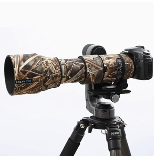 ROLANPRO Camouflage-Objektivschutz für Sigma 150–600 mm F5–6.3 DG OS HSM Contemporary Coat Lens Protective Sleeve Case-#9d Grass Waterproof von Rolanpro