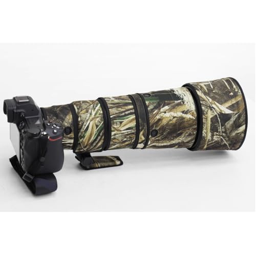 ROLANPRO wasserdichte Linse, Camouflage-Mantel für Nikon Z 600 mm F6.3 VR S, Regenschutz, Objektiv-Schutzhülle, Waffenetui, Kleidung (#9 Grass wasserdicht) (#9 Grass Waterproof) von Rolanpro