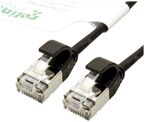 Roline green 21443357 RJ45 Netzwerkkabel, Patchkabel CAT 6a U/FTP 5.00m Schwarz 1St. von Roline green