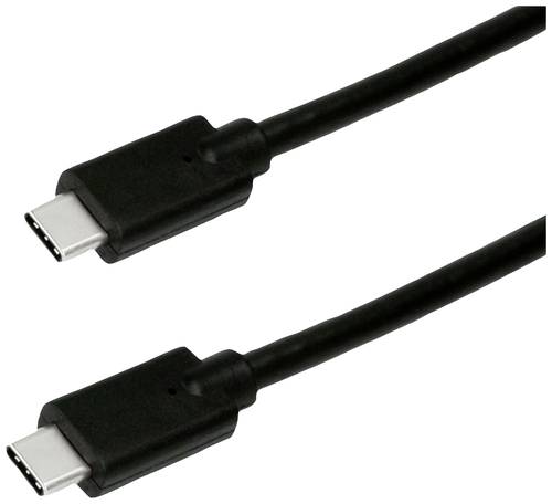 Roline green USB-C® Kabel USB 3.2 Gen2 (USB 3.1 Gen2) USB-C® Stecker 1.50m Schwarz Geschirmt, Halo von Roline green