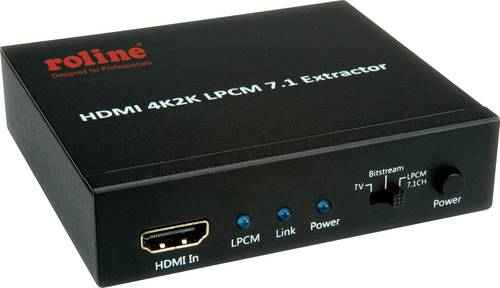 Roline 14.01.3442 HDMI Extender Set Schwarz von Roline