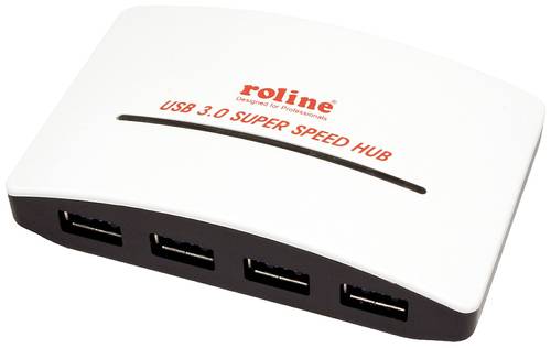 Roline 14.02.5027 4 Port USB-Kombi-Hub Schwarz, Weiß von Roline