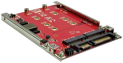 Roline 16.01.4145 2 Port M.2 Controller SATA 6Gb/s Passend für (SSD): M.2 SATA SSD inkl. Einbaurahm von Roline