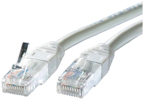 Roline 21.15.0510 RJ45 Netzwerkkabel, Patchkabel CAT 5e U/UTP 10.00m Grau 1St. von Roline