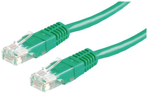 Roline 21.15.0553 RJ45 Netzwerkkabel, Patchkabel CAT 5e U/UTP 3.00m Grün von Roline