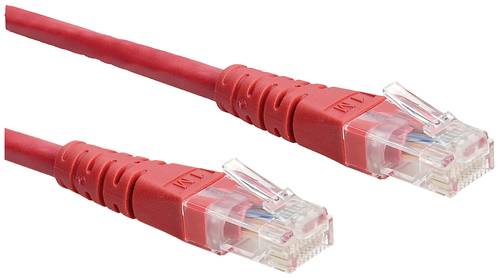 Roline 21.15.1551 RJ45 Netzwerkkabel, Patchkabel CAT 6 U/UTP 3.00m Rot 1St. von Roline