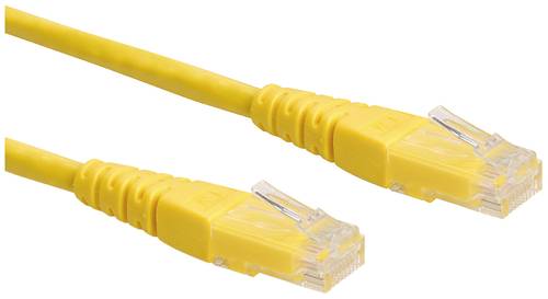 Roline 21.15.1562 RJ45 Netzwerkkabel, Patchkabel CAT 6 U/UTP 5.00m Gelb 1St. von Roline