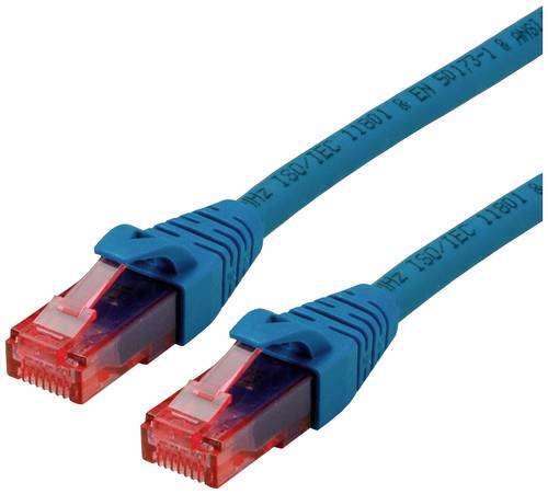 Roline 21.15.2541 RJ45 Netzwerkkabel, Patchkabel CAT 6 U/UTP 1.00m Blau 1St. von Roline