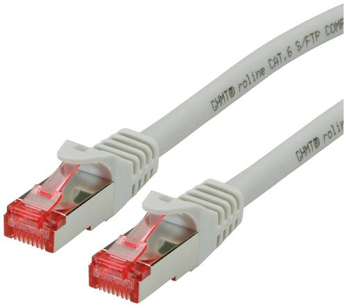 Roline 21.15.2609 RJ45 Netzwerkkabel, Patchkabel CAT 6 S/FTP 20.00m Grau 1St. von Roline