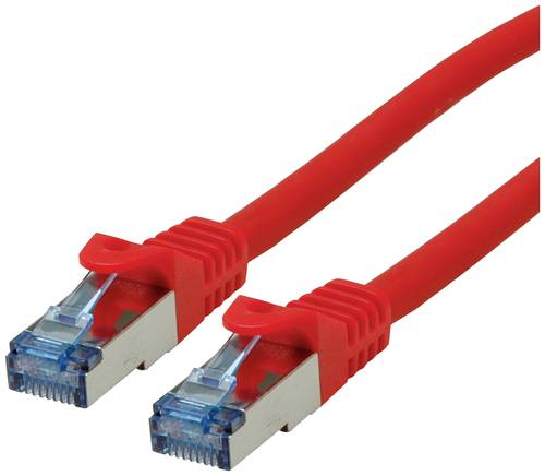 Roline 21.15.2816 RJ45 Netzwerkkabel, Patchkabel CAT 6a S/FTP 7.50m Rot 1St. von Roline