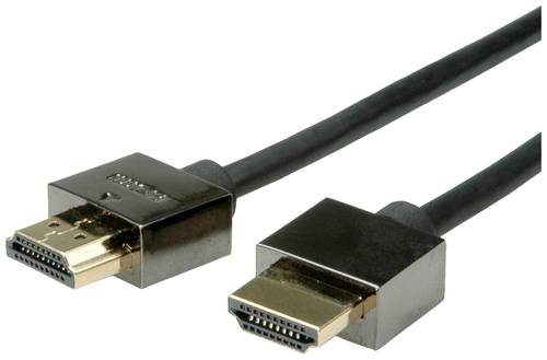 Roline HDMI Anschlusskabel HDMI-A Stecker 1.50m Schwarz 11.04.5596 Geschirmt HDMI-Kabel von Roline