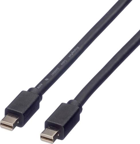 Roline Mini-DisplayPort Anschlusskabel Mini DisplayPort Stecker, Mini DisplayPort Stecker 3.00m Schw von Roline