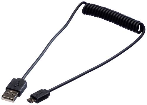 Roline USB-Kabel USB 2.0 USB-A Stecker, USB-Micro-B Stecker 1.00m Schwarz Geschirmt 11.02.8317 von Roline