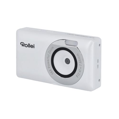 Rollei Compactline Pocket Digitalkamera – 50 MP, 16-facher Digital-Zoom, 2.7K Videoqualität, kompakt und leicht für unterwegs, benutzerfreundliches Design von Rollei