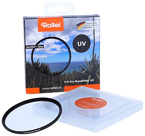 Rollei F:X Pro Rundfilter (52 mm, UV-Filter) Schraubfilter aus Gorilla®* Glas mit hoher Farbtreue und Reflexionsfreiheit von Rollei
