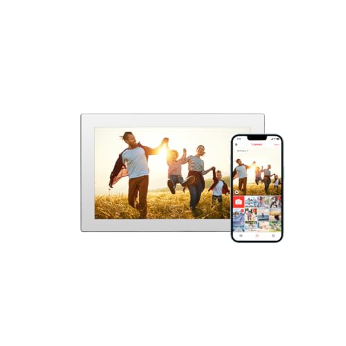 Rollei Smart Frame WiFi 101 Mirror – 10,1 Zoll Touch - WiFi - Bilderrahmen mit Frameo-App für schnelles und einfaches teilen von Fotos oder Videos | IPS-Panel, viele Funktionen, microSD-Slot (Mirror) von Rollei