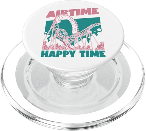 Achterbahn Airtime Happy Time PopSockets PopGrip für MagSafe von Roller Coaster Amusement Theme Park HS0