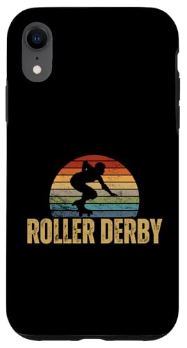 Hülle für iPhone XR Roller Derby Girl Vintage Retro 70er Jahre Design Roller Derby von Roller Derby Enthusiasts Passionate Skating Design