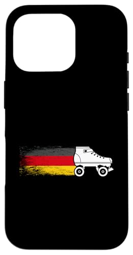 Rollschuhfahrer Deutschland Flagge Rollschuhe Hülle für iPhone 16 Pro von Rollschuhfahren Rollschuhfahrer Rollschuhe