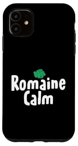 Hülle für iPhone 11 Romaine Calm – Lustiges vegetarisches veganes sarkastisches Wortspiel – Glühbirne von Romaine Calm - Funny Vegetarian Vegan Pun Design